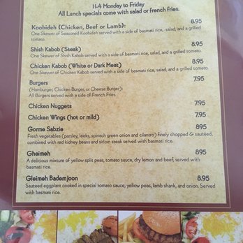 Heidar Baba - Lunch specials - Middle Eastern Near Me - Pasadena, California