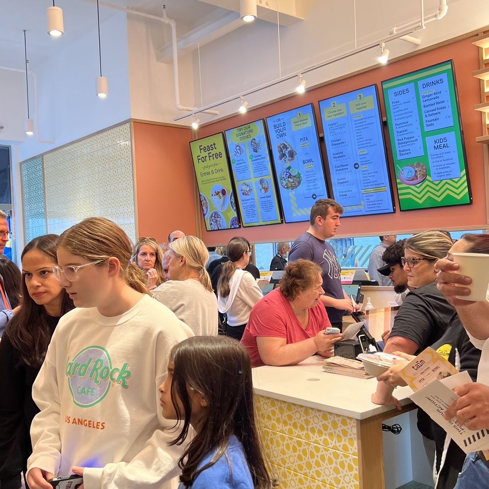 taim mediterranean kitchen - Plainview - Super busy at grand opening day - Mediterranean Near Me - Plainview, New York taim mediterranean kitchen - Plainview - Super busy at grand opening day - Mediterranean Near Me - Plainview, New York