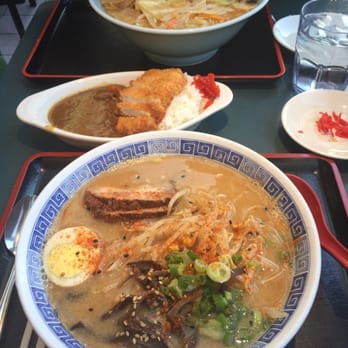 Batten Ramen - Miso ramen in front, mini Katsu curry, spicy champon ramen in the back. Massive portions. - Ramen Near Me - Fort Lee, New Jersey Batten Ramen - Miso ramen in front, mini Katsu curry, spicy champon ramen in the back. Massive portions. - Ramen Near Me - Fort Lee, New Jersey