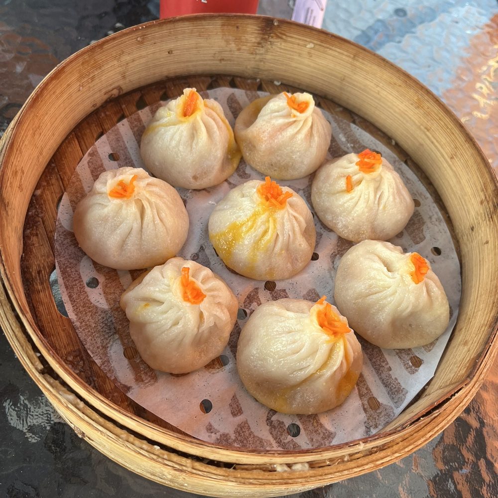 Pork and crab soup dumplings Pork and crab soup dumplings