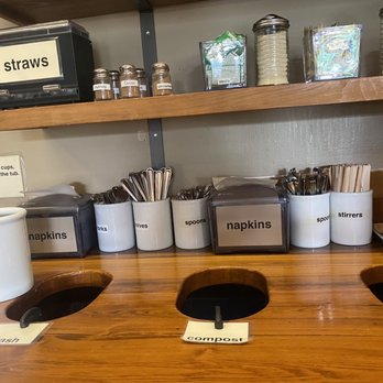 Avenue Cafe - Utensil/condiment/syrup/milk station - Coffee & Tea Near Me - New Orleans, Louisiana
