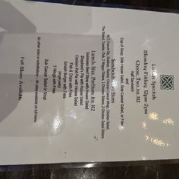 Lunch specials Lunch specials