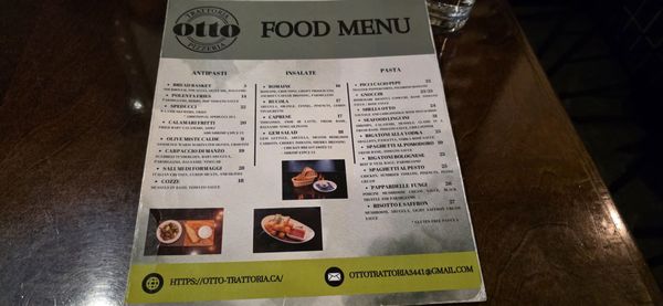 Menu photo 4 Otto Trattoria Toronto, ON Menu photo 4 Otto Trattoria Toronto, ON