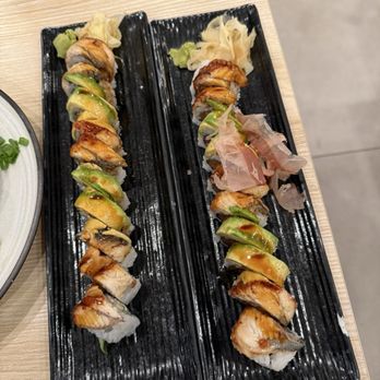 Tanoshi Japanese Bistro - Hurricane and Dragon Roll - Sushi Bars Near Me - Walnut Creek, California