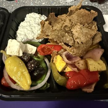 Eat Like A Greek - Lamb plate with extra tzatziki - Food Trucks Near Me