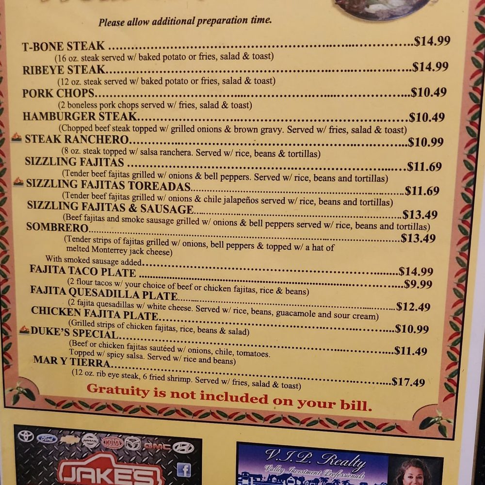 Las Vegas Restaurant - Menu as of 10.29.2022 - Mexican Near Me - Harlingen, Texas Las Vegas Restaurant - Menu as of 10.29.2022 - Mexican Near Me - Harlingen, Texas