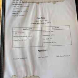 Kathy's Cafe - Menu