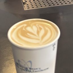 Hot vanilla oat latte