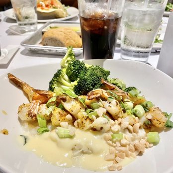 Bonefish Grill - Special: pineapple shrimp with coconut risotto with macadamia nuts -- SO GOOD! - Seafood Near Me - Greenwood, Colorado
