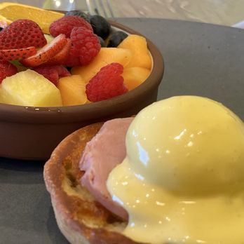 The Cottage Del Mar - Eggs Bene w Fresh Fruit 1.75 extra - Sandwiches Near Me - Del Mar, California The Cottage Del Mar - Eggs Bene w Fresh Fruit 1.75 extra - Sandwiches Near Me - Del Mar, California