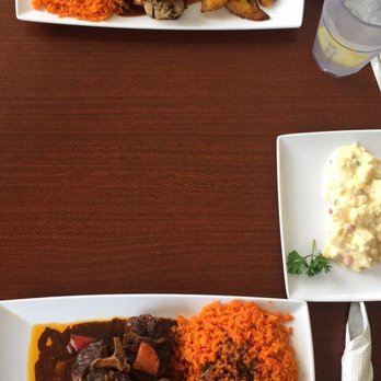 Quidleys Delight - Top: Jerk chicken, pumpkin rice, and plantains. Bottom: Oxtail, pumpkin rice, and potato salad. Both oh so good! - Caribbean Near Me - Charlotte, North Carolina Quidleys Delight - Top: Jerk chicken, pumpkin rice, and plantains. Bottom: Oxtail, pumpkin rice, and potato salad. Both oh so good! - Caribbean Near Me - Charlotte, North Carolina