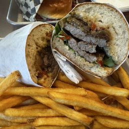 Chimichurri tri-tip sandwich--lots of promise but tri-tip was overcooked and a little underseasoned (Mar 2026) Chimichurri tri-tip sandwich--lots of promise but tri-tip was overcooked and a little underseasoned (Mar 2026)