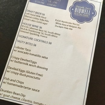 Bidwell Restaurant - Happy hour menu - New American Near Me - Washington, DC, District of Columbia Bidwell Restaurant - Happy hour menu - New American Near Me - Washington, DC, District of Columbia