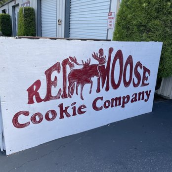Red Moose Cookie - Look for this sign! It's just outside the door. - Desserts Near Me - Cambria, California Red Moose Cookie - Look for this sign! It's just outside the door. - Desserts Near Me - Cambria, California