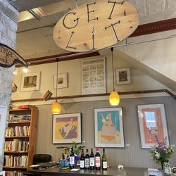 The Bookstore - Wine bar featuring products from the shop next door.