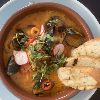 Delicia - Cazuela de mariscos - mussels, shrimp, and calamari. - Latin American Near Me - Indianapolis, Indiana Delicia - Cazuela de mariscos - mussels, shrimp, and calamari. - Latin American Near Me - Indianapolis, Indiana