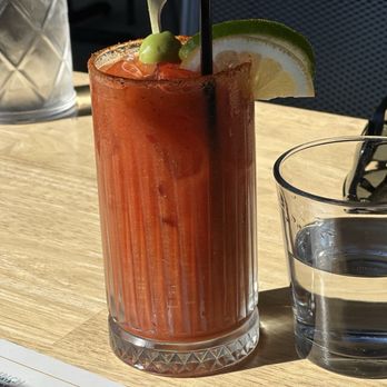Dodo's - PEPPER DON'T PREACH Peppercorn Infused Vodka, House Old Bay Bloody Mix, Finished with Chili Oil and Pickled Vegetables - New American Near Me - Spokane Valley, Washington