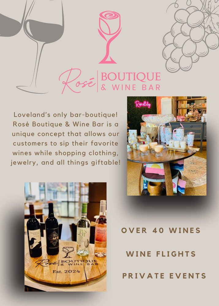 Rose Boutique & Wine Bar Logo