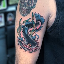 Black Palm Tattoo - Catfish