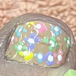 Shaley’s Nail Spa - This is what they expected me to leave the salon looking like. Seriously, a kindergartner could do better.