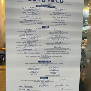 Coyo Taco - Menu - Mexican Near Me - Miami, Florida Coyo Taco - Menu - Mexican Near Me - Miami, Florida