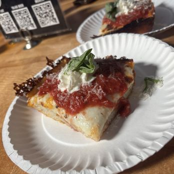 Tio's Pizza - Cheese slice with ricotta - Pizza Near Me Tio's Pizza - Cheese slice with ricotta - Pizza Near Me