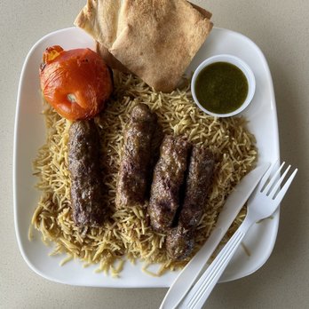 Skewers Halal - Beef koobideh plate - Halal Near Me - Chatsworth, California Skewers Halal - Beef koobideh plate - Halal Near Me - Chatsworth, California