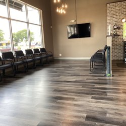 NS Barbers - The waiting area! So large and clean! Even has a sanitizing stand!