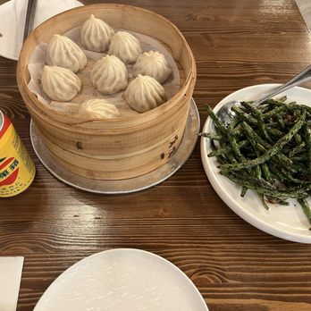 Northern Cafe - E1. Juicy Pork Dumplings / 小籠包 (8 Pieces) B11. Sautéed Green Beans / 乾煸四季豆4. Apple Soda/打西苹果 - Chinese Near Me - Irvine, California