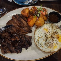 Their steak and eggs off their brunch menu. Get it!