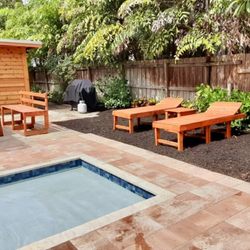 ML Landscaping - Completed a professional paver installation around the pool, creating a sleek and seamless surface.