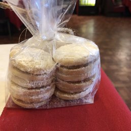 Alfajores with creamy Dulce de Leche in the center Alfajores with creamy Dulce de Leche in the center