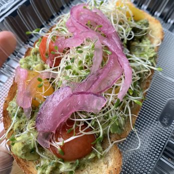 Carmel Cafe - Pesto Avocado Toast - Coffee & Tea Near Me - Brea, California