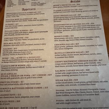 Monk's Pub - Menu - Pubs Near Me - Chicago, Illinois