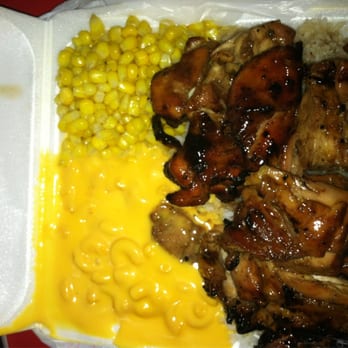 Bourbon Grill - Bourbon chicken with sweet corn & mac n cheese. - Cajun/Creole Near Me - Denver, Colorado
