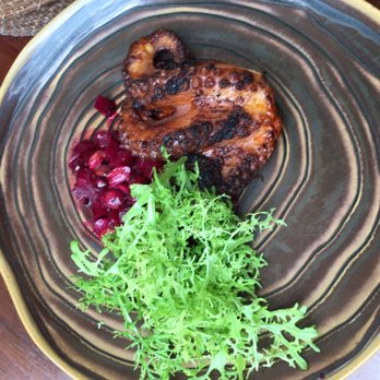 Los Danzantes - Grilled Octopus appetizer with beets, peanuts and frisée. Thumbs up - Mexican Near Me - Oaxaca, OAX Los Danzantes - Grilled Octopus appetizer with beets, peanuts and frisée. Thumbs up - Mexican Near Me - Oaxaca, OAX