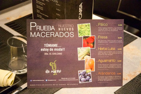 Menu photo 2 Piscomar Madrid, M