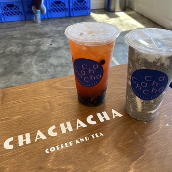 ChaChaCha - Strawberry Mango Tea and Sesame Puff Milk Tea - Desserts Near Me - Fremont, California ChaChaCha - Strawberry Mango Tea and Sesame Puff Milk Tea - Desserts Near Me - Fremont, California