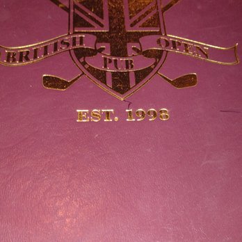 British Open Pub - menu - British Near Me - Hilton Head, South Carolina