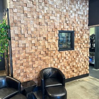 Cupla Coffee - Beautiful wood wall! - Coffee & Tea Near Me - Salt Lake City, Utah