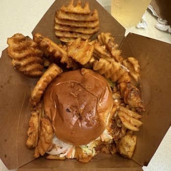Katsu Bar - Original Katsu Sandwich w/ Waffle Fries, soda - Japanese Curry Near Me - Irvine, California