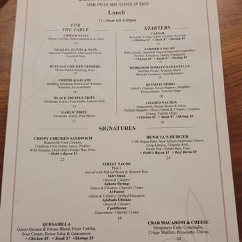 Benicia's Kitchen - Lunch Menu 06.16.24 - Breakfast & Brunch Near Me - Sonoma, California