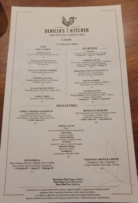 Menu photo 5 Benicia's Kitchen Sonoma, CA