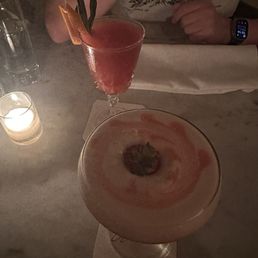 Drinks made after answering a few questions! Both were delicious and definitely exceeded our expectations! Drinks made after answering a few questions! Both were delicious and definitely exceeded our expectations!