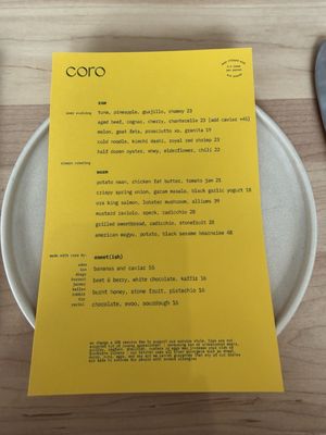 Menu photo 1 Coro Restaurant Orlando, FL Menu photo 1 Coro Restaurant Orlando, FL