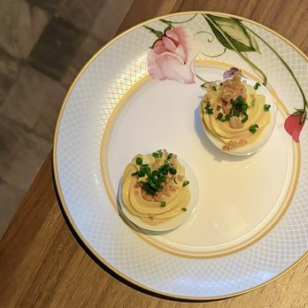 Prelude - Deviled Egg w/ crispy chicken skin | $4 each - Southern Near Me - San Francisco, California Prelude - Deviled Egg w/ crispy chicken skin | $4 each - Southern Near Me - San Francisco, California