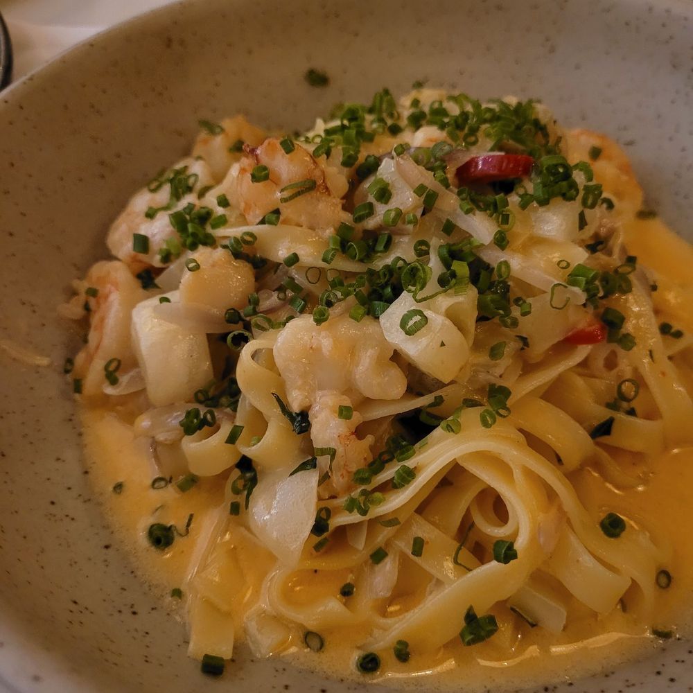 Fishbone Kitchen + Grill - Shrimp and scallop pasta - Seafood Near Me - Aurora, Ontario