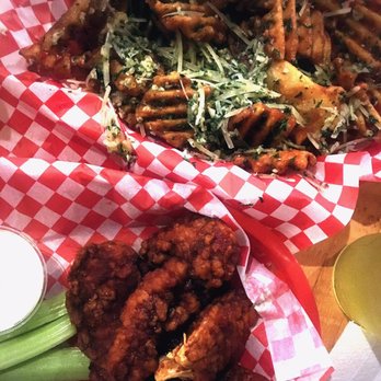 Wing Dome - Garlic waffle fries and tenders with blazing chipotle - Chicken Wings Near Me - Seattle, Washington Wing Dome - Garlic waffle fries and tenders with blazing chipotle - Chicken Wings Near Me - Seattle, Washington