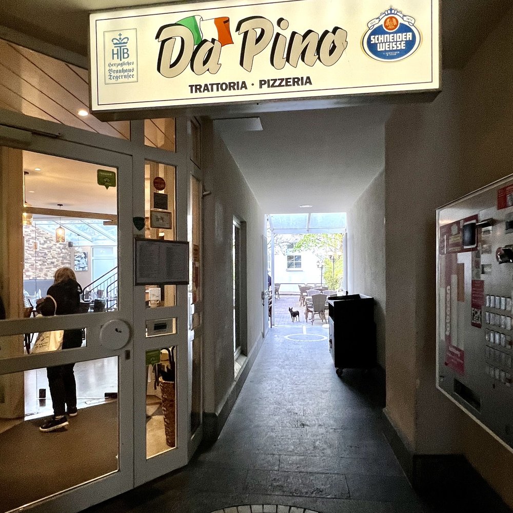 Trattoria Da Pino - Inside Notice the friendly dog in the background - Italian Near Me - Munich, BY Trattoria Da Pino - Inside Notice the friendly dog in the background - Italian Near Me - Munich, BY
