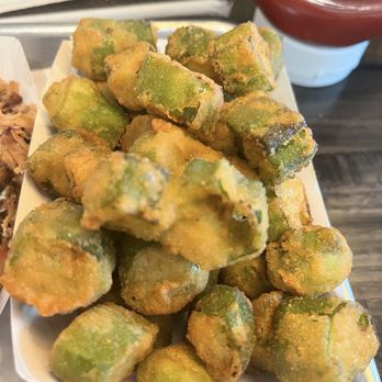 Blue Ember Smokehouse - Fried okra - Barbeque Near Me - Hot Springs, Arkansas Blue Ember Smokehouse - Fried okra - Barbeque Near Me - Hot Springs, Arkansas